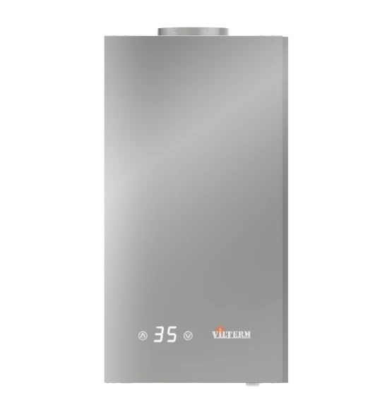 Газовая колонка VilTerm E11 Glass серебро с модуляцией