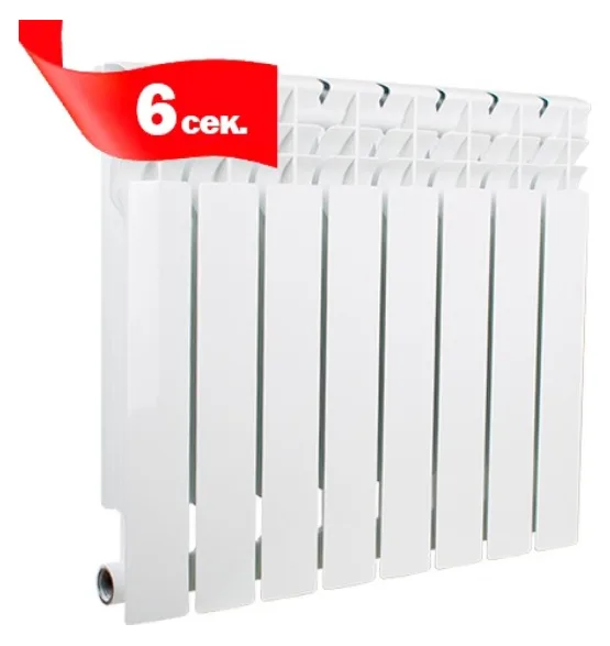 Радиатор алюминиевый Oasis ECO 500/80, 6 секций