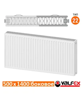 Радиатор стальной панельный Valfex C22 500×1400, боковое подключение — фото 2