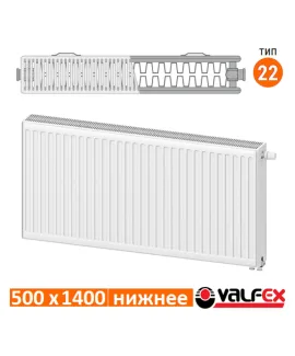 Радиатор стальной панельный Valfex VC22 500×1400, нижнее подключение — фото 2