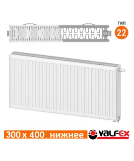 Радиатор стальной панельный Valfex VC22 300×400, нижнее подключение — фото 2
