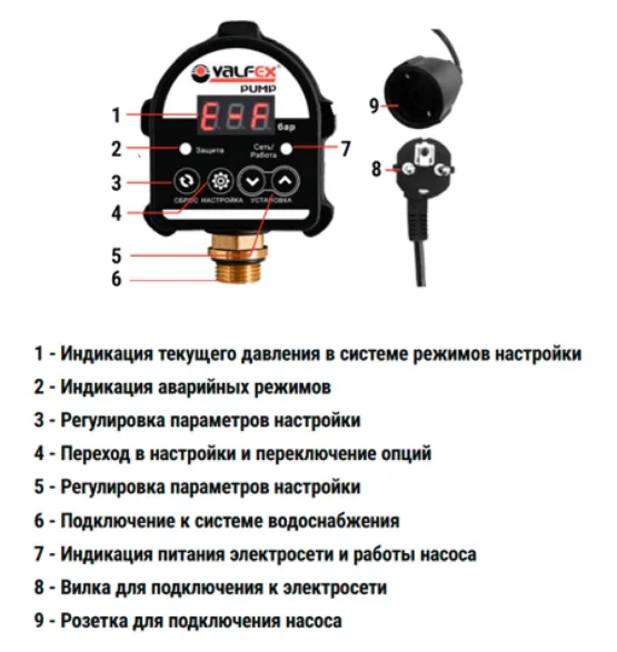 Автоматическое реле давления 1/2