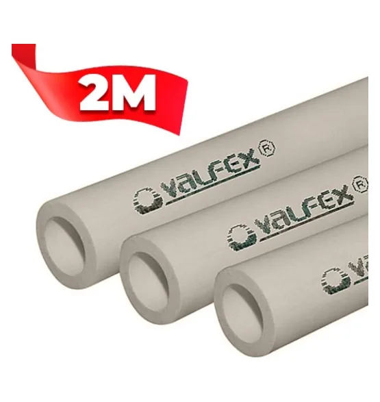 Полипропиленовая труба Valfex 32×5,4 мм PN20, штанга 2 м, серая