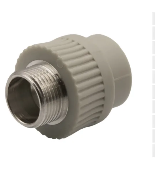 Муфта полипропиленовая Formul 25 мм × 3/4″, наружная резьба, серый