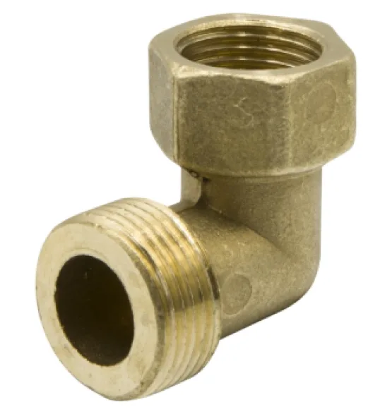Угол латунный LEXLINE 3/4″ × 1/2″, НР/ВН