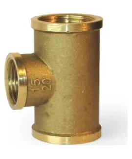 Тройник латунный LEXLINE 1″ × 1/2″ × 1″, ВН/ВН/ВН