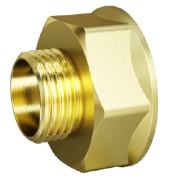 Переходник латунный LD Pride 1″ × 1/2″, ВН