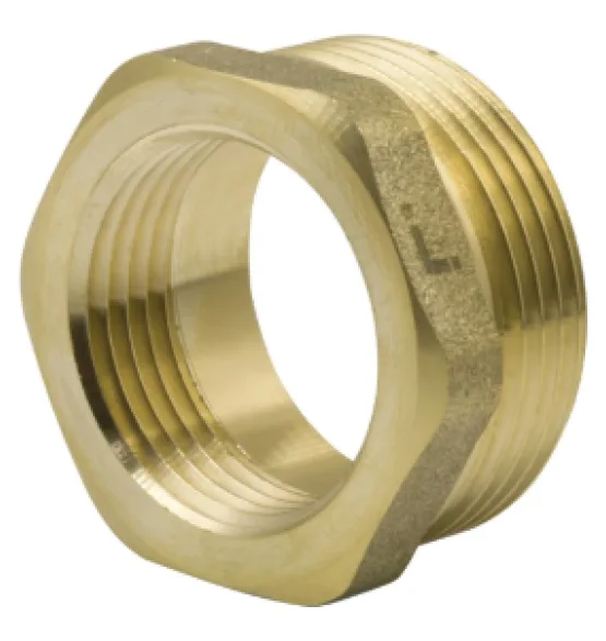 Футорка латунная LEXLINE 1 1/4″ × 1″, НР/ВН