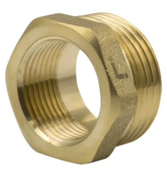Футорка латунная LEXLINE 1″ × 3/4″, НР/ВН
