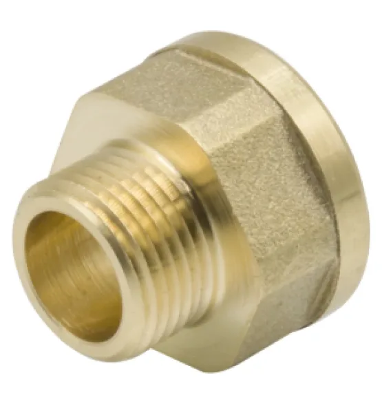 Переходник латунный LEXLINE 1/2″ × 3/8″, ВН/НР