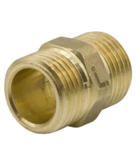 Ниппель латунный LEXLINE 1/2″, НР/НР