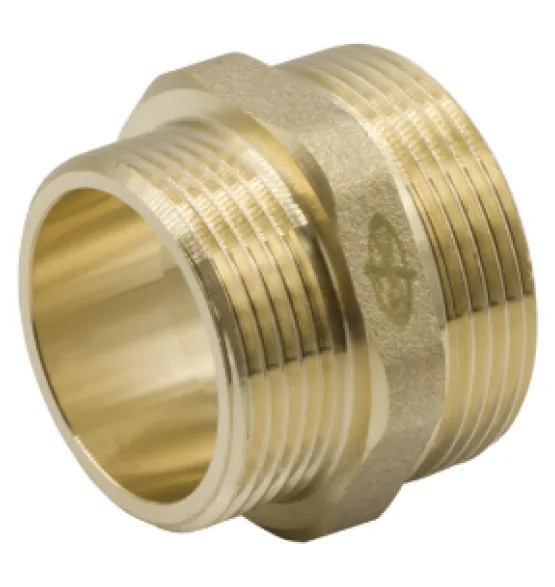 Переходник латунный LEXLINE 1 1/2″ × 1 1/4″, НР/НР