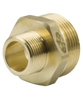 Переходник латунный LEXLINE 1 1/2″ × 3/4″, НР/НР
