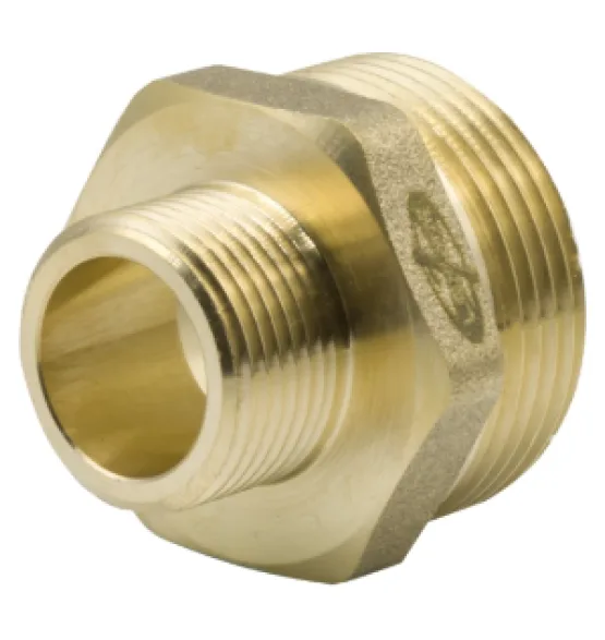 Переходник латунный LEXLINE 1 1/4″ × 3/4″, НР/НР