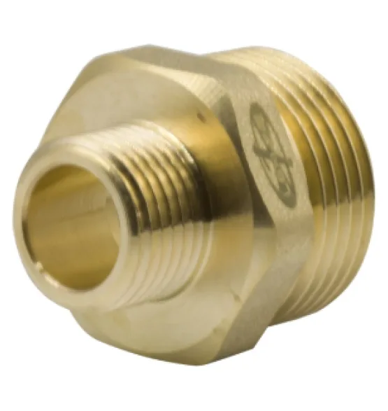 Переходник латунный LEXLINE 1″ × 1/2″, НР/НР