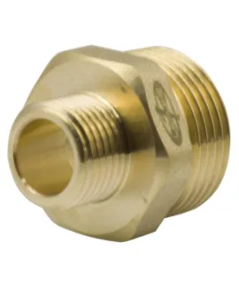 Переходник латунный LEXLINE 1″ × 1/2″, НР/НР