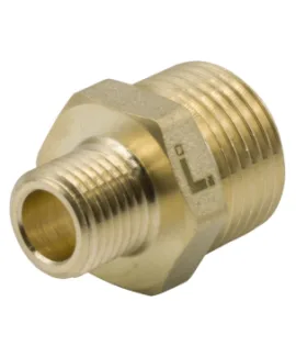 Переходник латунный LEXLINE 1/2″ × 1/4″, НР/НР