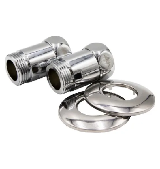 Соединение для полотенцесушителя VRT 1″ × 1″, ВН/НР, прямое, с отражателем, пара