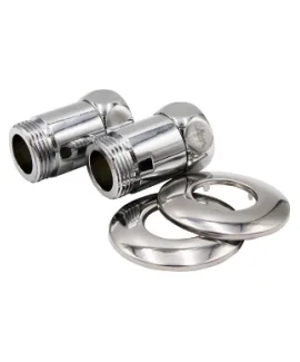 Соединение для полотенцесушителя VRT 1″ × 1″, ВН/НР, прямое, с отражателем, пара