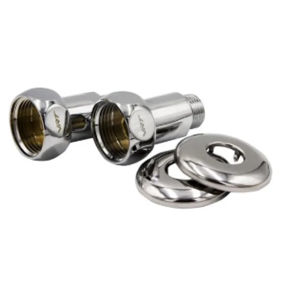 Соединение для полотенцесушителя VRT 1″ × 1/2″, ВН/НР, прямое, с отражателем, пара