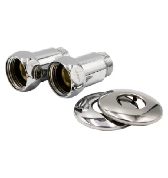 Соединение для полотенцесушителя VRT 1″ × 3/4″, ВН/НР, прямое, с отражателем, пара