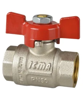 Кран шаровой 1/2″ вн/вн бабочка ICMA