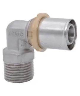 Пресс-фитинг угол ICMA 16*3/4″ с наружной резьбой