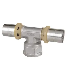 Пресс-фитинг тройник ICMA 16*1/2″*16 с внутренней резьбой