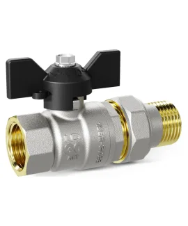 Кран шаровой с американкой 1/2″ вн/нар бабочка LD 15.B-ГШ.Б LD Pridе