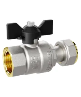 Кран шаровой с накидной гайкой 1/2″ бабочка LD 47.15.В-Нк.Гк.Б LD Pridе
