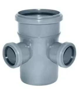 Крестовина двухплоскостная канализационная 110 * 50 * 50 * 90 гр. Политэк