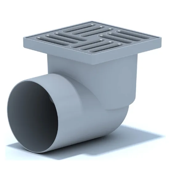 trap-dlya-dusha-ani-plast-ta1112-gorizontalnyj-nereguliruemyj-s-vypuskom-110-mm-i-reshetkoj-iz-nerzhaveyushhej-stali-150h150-mm-ani-plast