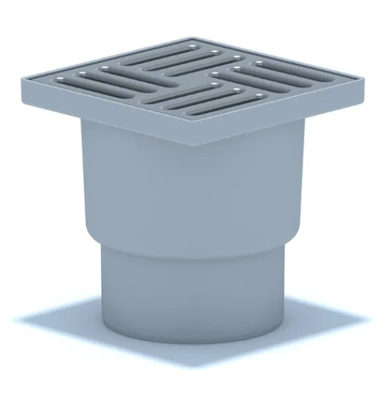 trap-dlya-dusha-ani-plast-ta1212-vertikalnyj-nereguliruemyj-s-vypuskom-110-mm-i-reshetkoj-iz-nerzhaveyushhej-stali-150h150-mm-ani-plast