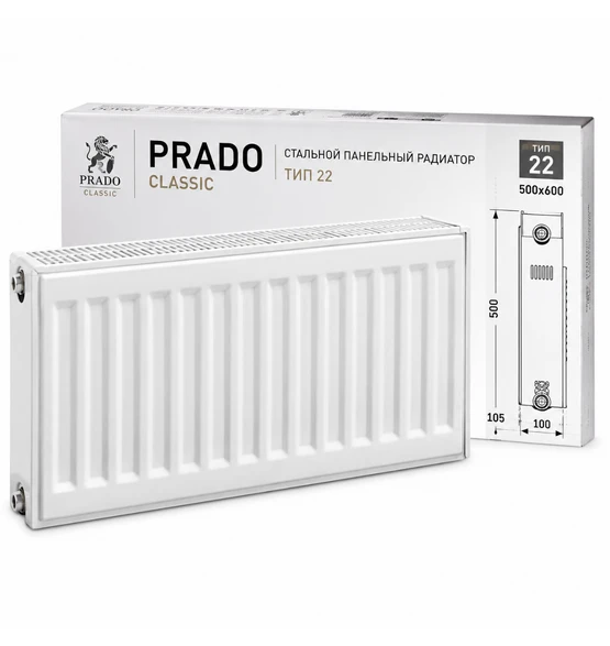 Стальной радиатор Prado Classic тип 22 500x600