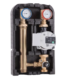 Насосная группа смесительная Barberi 33G02500H DN25 с насосом Wilo Para 25-180/7, правая