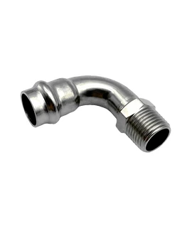 Угол 90° с наружной резьбой ST INOX 15 мм × 1/2