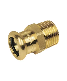 Ниппель бронзовый переходной газовый 15×3/4