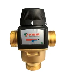 Термостатический смесительный клапан Vieir VR201A, 1″, 20–45 °C
