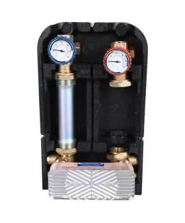Насосная группа STOUT SDG-0038-182501 с теплообменником 18 пластин, DN25, без насоса