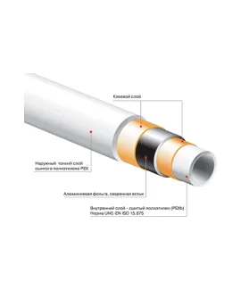 Труба металлопластиковая TDM BRASS PE-RT/Al/PE-RT 26×3,0 мм min