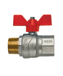 Шаровой кран F.I.V. 86004101 1″, ВР-НР, бабочка, никель