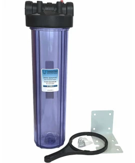 Корпус магистрального фильтра Акватек Big Blue 10″ FH10 BB-C, 1″, прозрачный