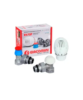 Комплект термостатический Giacomini R470FX003 угловой, 1/2″ min