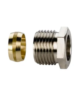 Обжим на трубку HuchEntec HE10352, 1/2″ × 15 мм, никелированный min