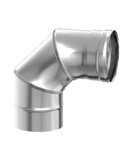 Колено дымохода 90° 3-секц. AISI 430 0,8 мм Ø115 мм