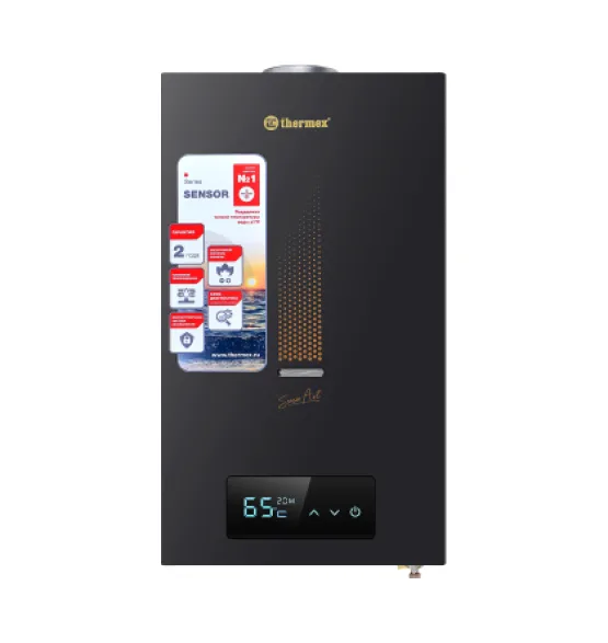 Газовый проточный водонагреватель Thermex S 20 MD (Art Black)