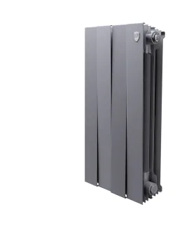 Биметаллический радиатор Royal Thermo PianoForte 500 Silver Satin, 4 секции