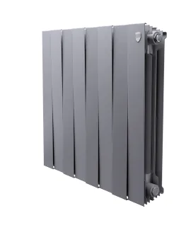 Биметаллический радиатор Royal Thermo PianoForte 500 Silver Satin, 8 секций