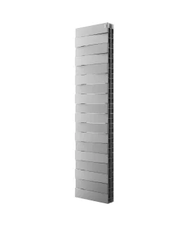Биметаллический радиатор Royal Thermo PianoForte Tower 300 Silver Satin, 18 секций