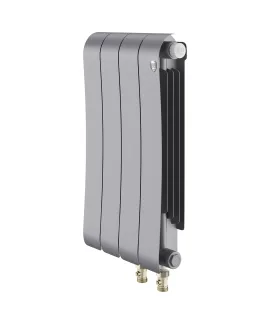Биметаллический радиатор Royal Thermo Infinity 500 Silver Satin, 4 секции